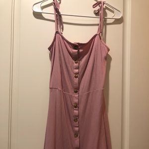 Pink shift dress